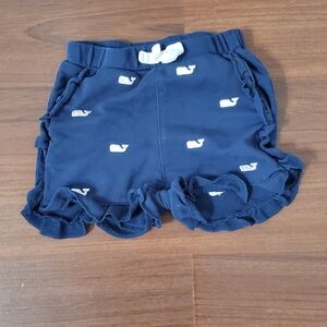 Vineyard Vines Navy Shorts with Whale Design